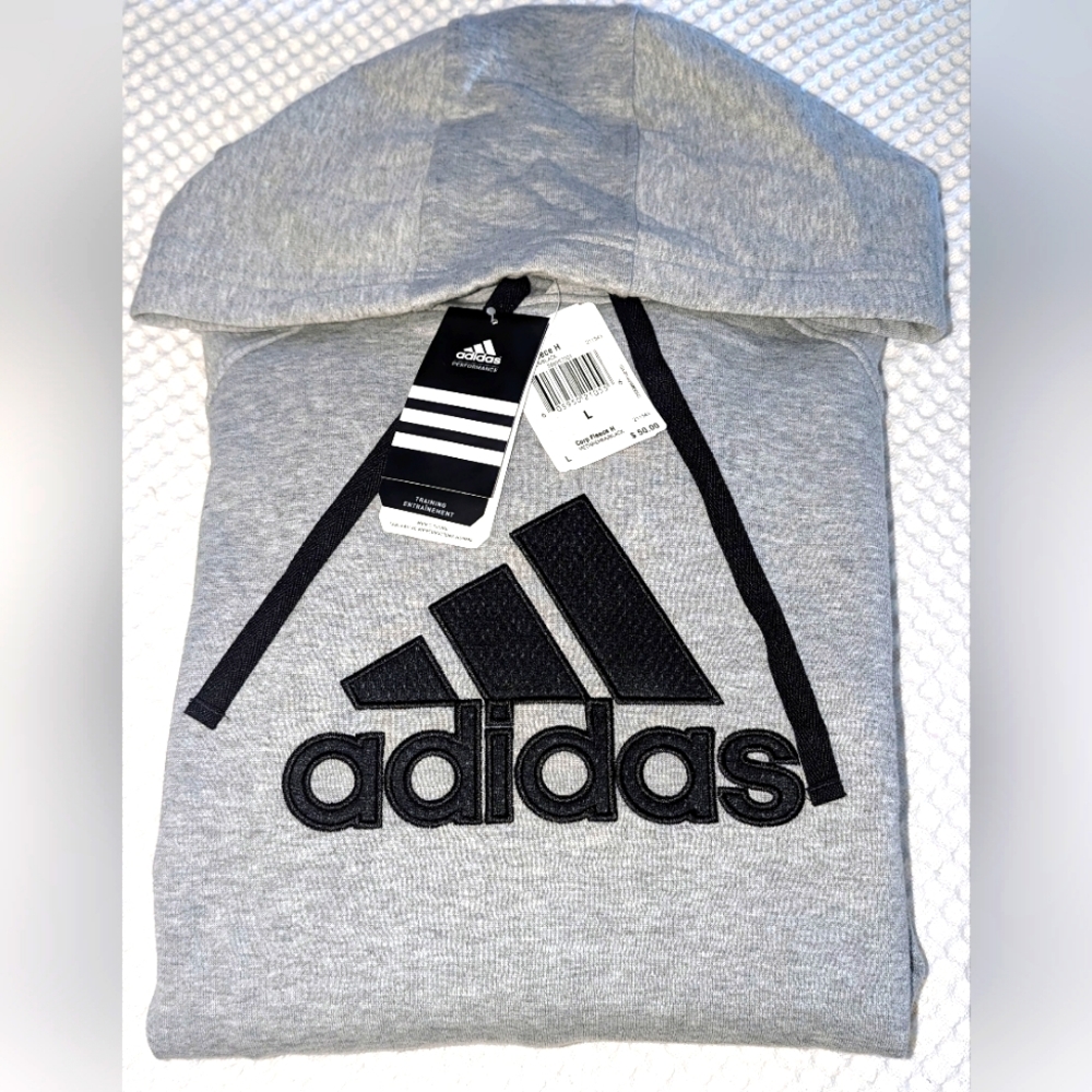 Adidas Performance Corp Fleece Pullover Hoodie *NWT*